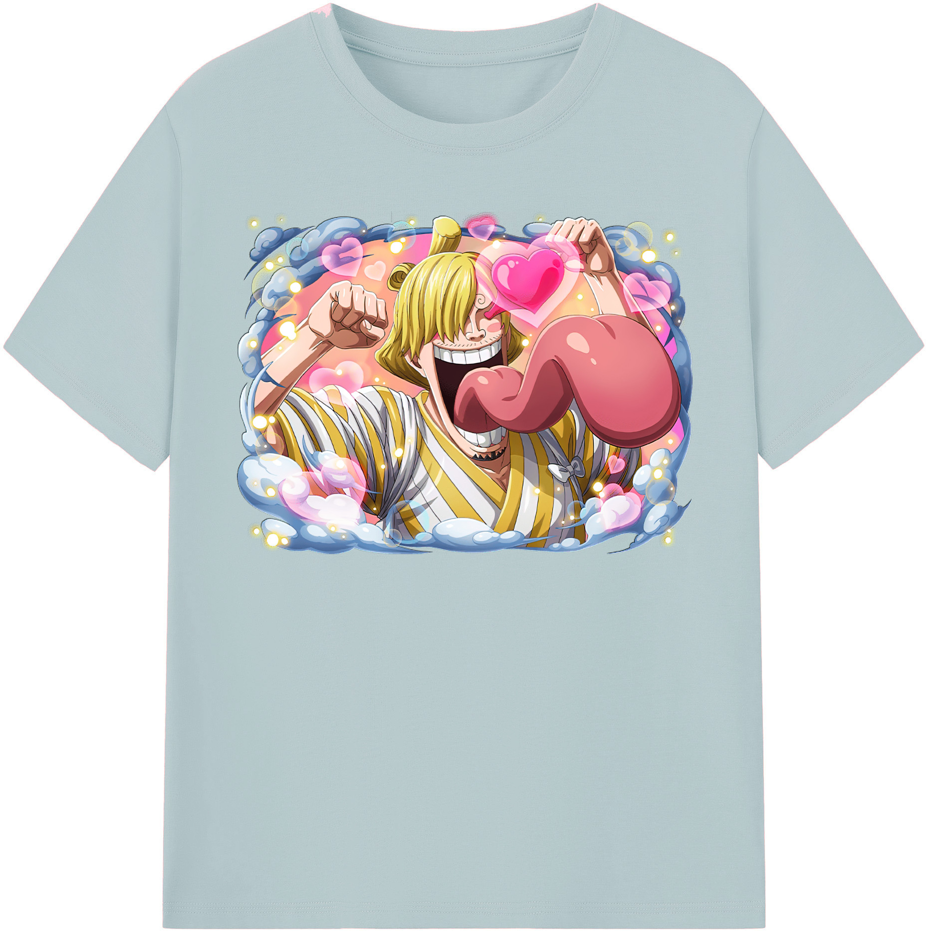 ワンピース サンジ ONE PIECE Sanji 綿100％半袖Tシャツ（フロントプリント）